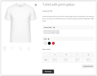 Printing Options for Web to Print Solution